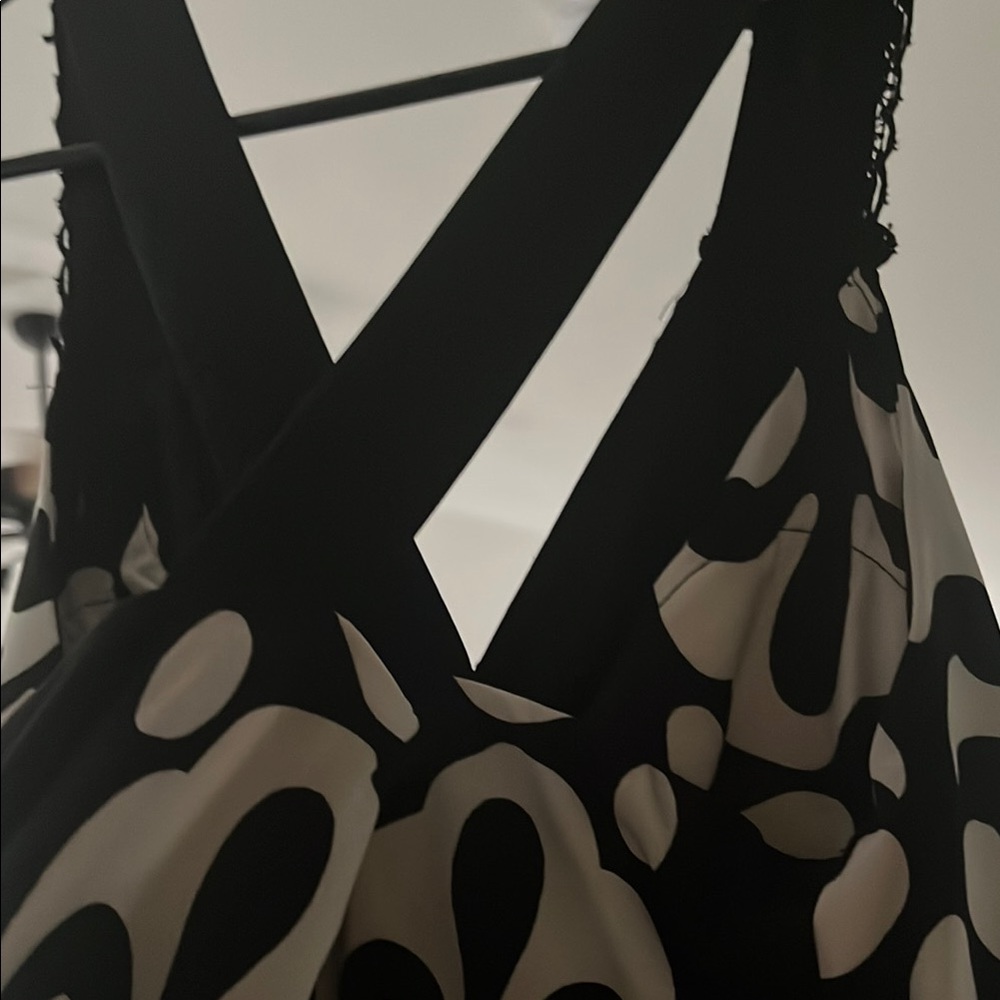 INC International Concepts Black and White Maxi Dress - Picture 2 of 6